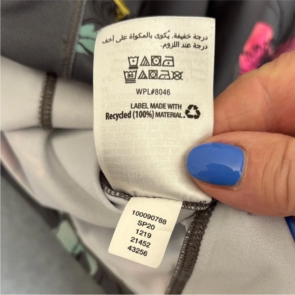 Ideology Sleeveless Tank Top - XL Gray with Pink Teal and Yellow Accents - Picture 9 of 9